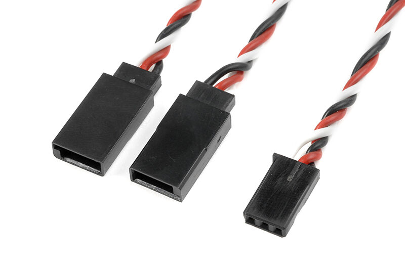 G-Force RC - Servo V-Kabel - Verdrilltes HD Silikon Kabel - Futaba - 22AWG / 60 Stränge - 30cm - 1 St (GF-1120-021)