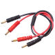 Ladekabel Adapterkabel 4mm Bananen Stecker auf Stecker - 38cm