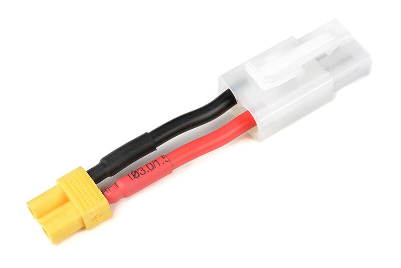 G-Force RC - Power Adapterkabel - Tamiya Buchse <=> XT-30 Buchse - 14AWG Silikon Kabel - 1 St (GF-1301-044)