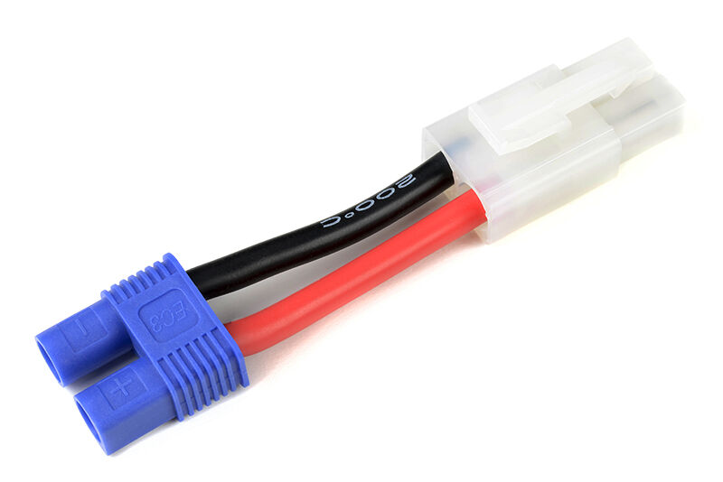 G-Force RC - Power Adapterkabel - Tamiya Buchse <=> EC-3 Buchse - 14AWG Silikon Kabel - 1 St (GF-1301-047)