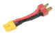 G-Force RC - Power Adapterkabel - Deans Buchse <=> XT-30 Buchse - 14AWG Silikon Kabel - 1 St (GF-1301-078)