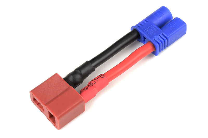 G-Force RC - Power Adapterkabel - Deans Stecker <=> EC-2 Stecker - 14AWG Silikon Kabel - 1 St (GF-1301-090)