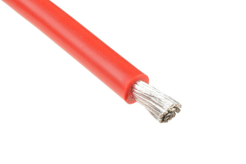 Silikon Kabel Powerflex PRO+ rot - 10AWG - 2683/0.05 Stränge - AD 5.5mm - 1m