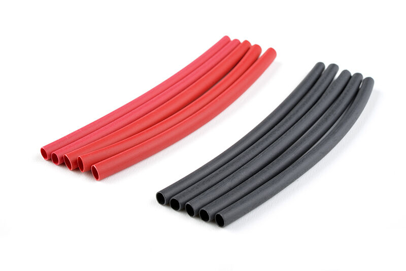G-Force RC - Schrumpfschlauch 2.4mm - Rot + Schwarz  - 10 St (GF-1460-001)