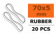 G-Force RC - Gummiringe - 70 x 5mm (20 Stück)