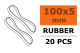 Gummiringe - 100 x 5mm (20 Stück)