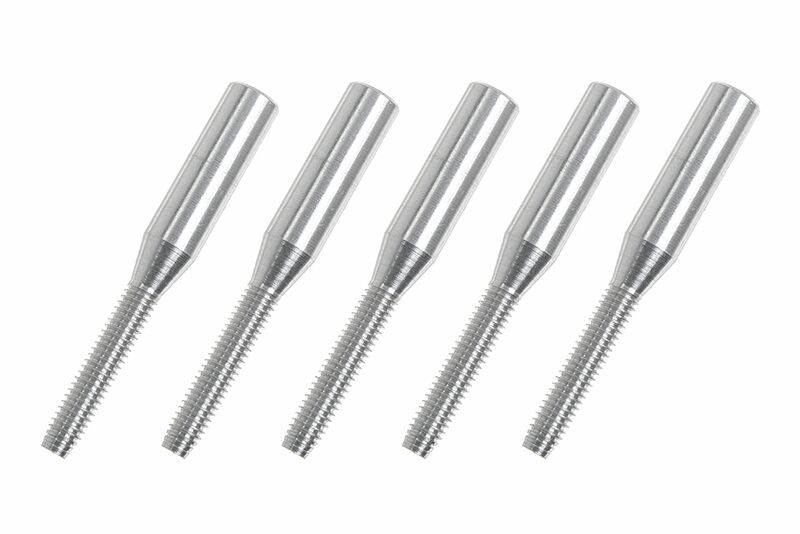 G-Force RC - Aluminium Hülsen - M2.5 - Kohlefaserstäbe 3mm - 5 St (GF-2103-002)