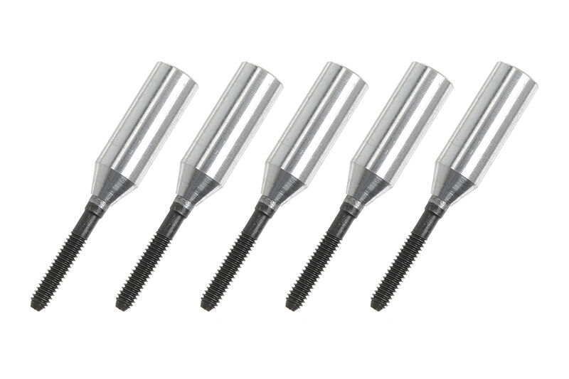 G-Force RC - Aluminium Hülsen - M2 - Kohlefaserstäbe 4mm - 5 St (GF-2103-003)