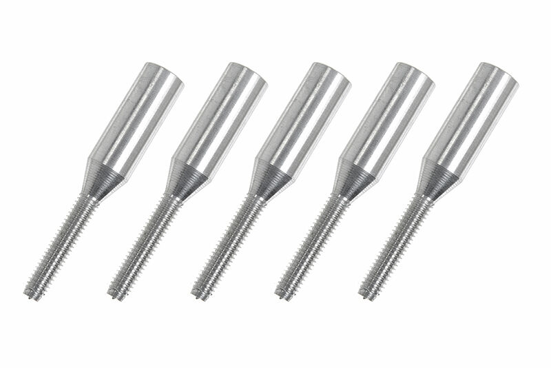 G-Force RC - Aluminium Hülsen - M2.5 - Kohlefaserstäbe 4mm - 5 St (GF-2103-004)