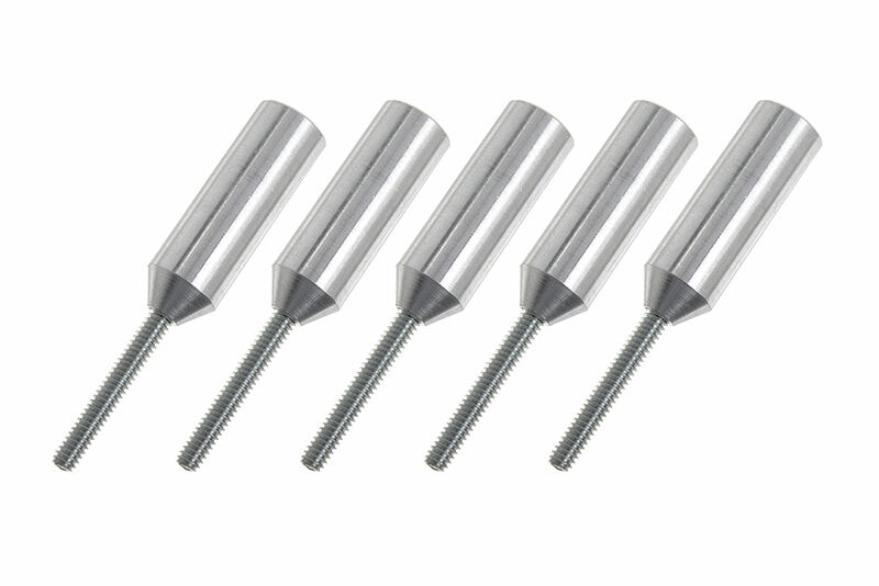 G-Force RC - Aluminium Hülsen - M2 - Kohlefaserstäbe 5mm - 5 St (GF-2103-006)