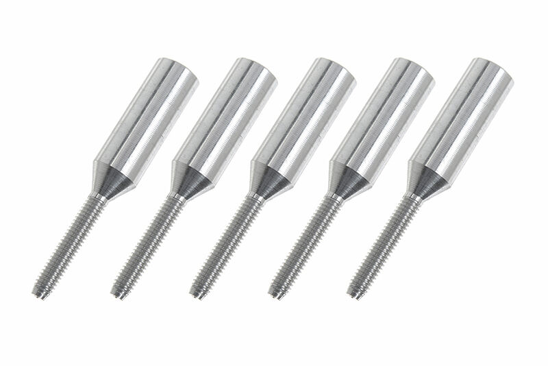 G-Force RC - Aluminium Hülsen - M2.5 - Kohlefaserstäbe 5mm - 5 St (GF-2103-007)