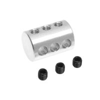 Aluminum 3-way pushrod connector for 3 mm rods