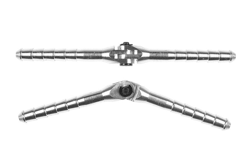 Aluminium Stift-Scharniere 3x50mm abmontierbar (2 Stück)