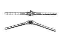 Aluminium Stift-Scharniere 3x50mm abmontierbar (2...