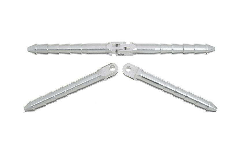 G-Force RC - Aluminium Stift-Scharniere - Du. 6x98mm - Stahldraht befestigung - 2 St (GF-2179-023)