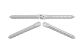 G-Force RC - Aluminium Stift-Scharniere - Du. 6x98mm - Stahldraht befestigung - 2 St (GF-2179-023)