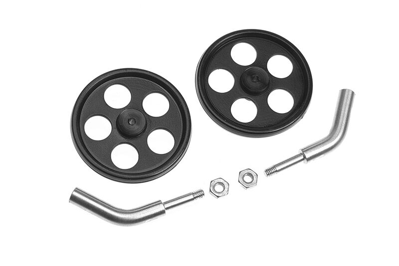 G-Force RC - Radachsen - für 2.0mm Kohlefaserstäbe - mit Räder 25mm - 2 St (GF-2306-001)