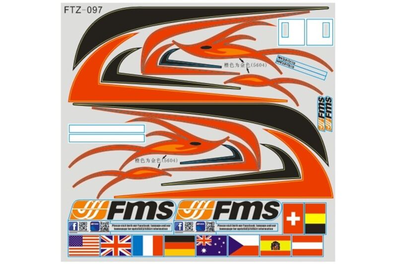 FMS - Red Dragonfly - Dekorbogen