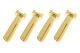 G-Force RC - Connector - 4.0mm - Gold contacts 90 Deg - Plug - (4 pieces)