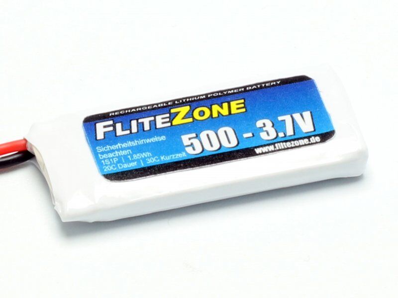 FliteZone - LiPo Akku 500mAh 3,7V 1S Molex