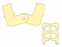Pichler - Hinge GFK 15mm - 6 Pieces