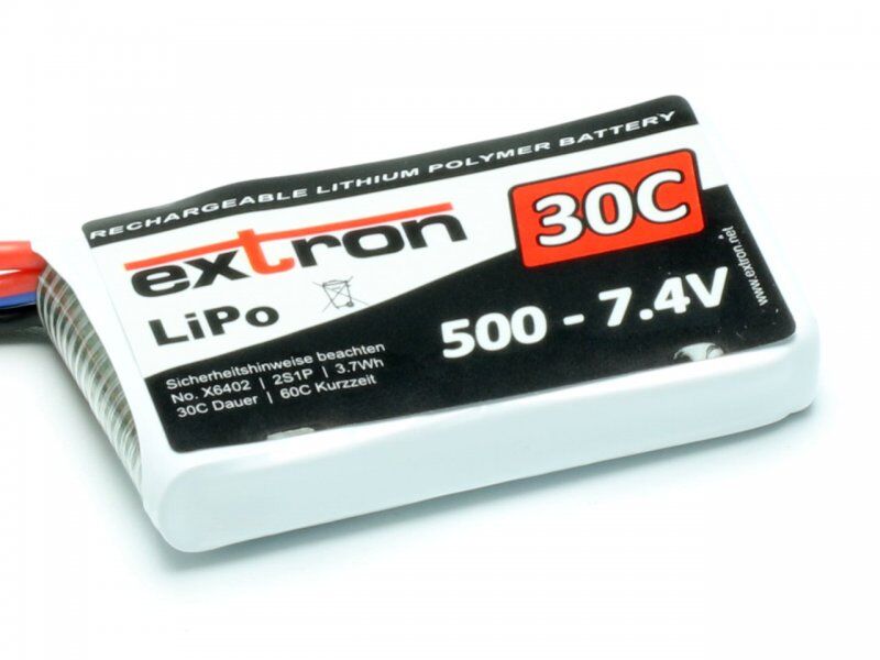 LiPo X2 500mAh 2S 7,4V BEC - 30C