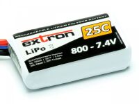 LiPo X2 800mAh 2S 7,4V - 25C