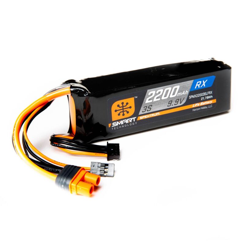 Horizon Hobby - 2200mAh 3S 9.9V Smart LiFe Receiver Battery; IC3 (SPMX22003SLFRX)