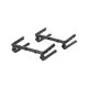 Robitronic - Bumper Bracket (Black, For 275WB Chassis) (CQ0404)