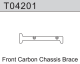 Team C - Carbon Chassisversteifung vorne TM4V2 1:10 4WD Comp. Buggy (T04201)