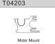 Team C - Aluminium Motorhalterung TM4V2 1:10 4WD Comp. Buggy (T04203)