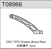 Team C - Aluminium Chassisversteifung hinten T6-7075 1:8...