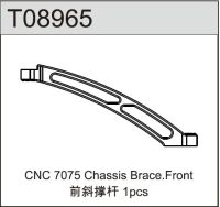 Team C - Aluminium Chassisversteifung vorne T6-7075 1:8...