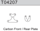 Team C - Carbon Oberdeck vorne / hinten TM4V2 1:10 4WD Comp. Buggy (T04207)