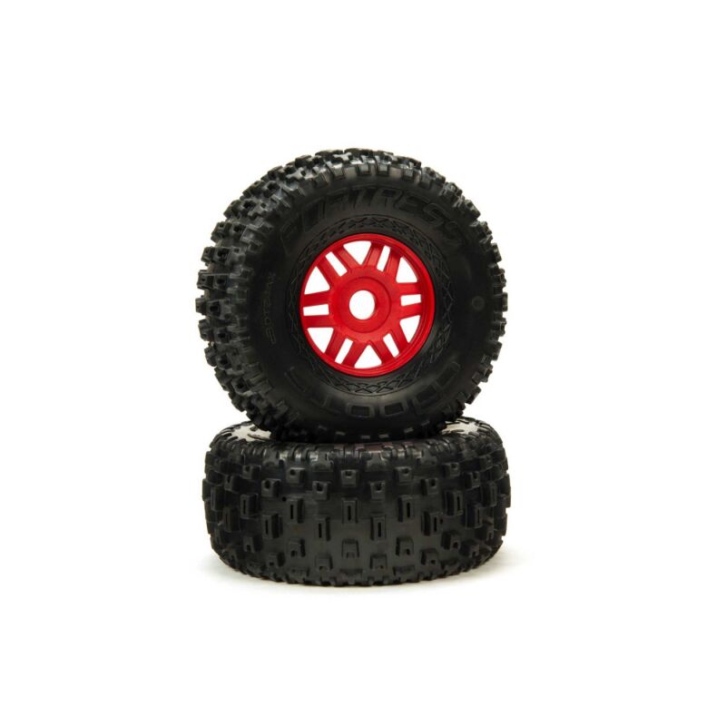 Horizon Hobby - DBOOTS Fortress Tire Set Glued (Black) (2pcs) (ARA550065)