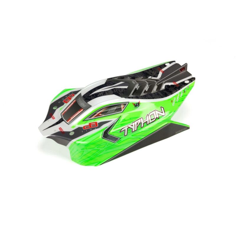 Horizon Hobby - Typhon 4X4 Mega Body Painted Decal Trimmed Green (ARA402272)