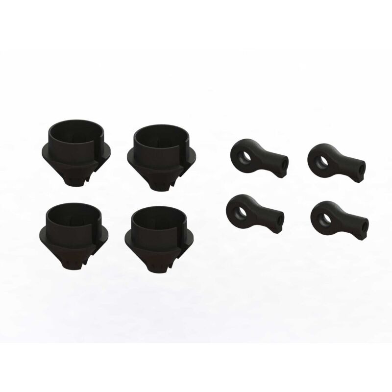 Horizon Hobby - HD Shock Rod End and Spring Cup Set (2 Pairs) (ARA330608)