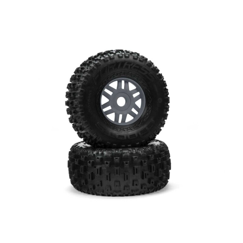Horizon Hobby - dBoots Fortress Tyre Set Glued Gun Metal (Pair) (ARA550069)