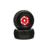 Horizon Hobby - DBOOTS Fortress Tire Set Glued (Red)...