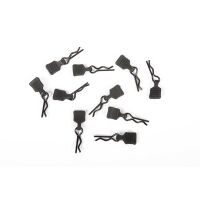 Horizon Hobby - 3mm Body Clip w/Tab, Black (10pc)...