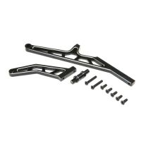 Horizon Hobby - Chassis Brace Set,Rear,Aluminum, Black:...