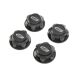 Horizon Hobby - Wheel Nut, Captured, Black (4): DBXL-E 2.0 (LOS352009)