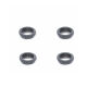 PR Racing - Shock Collars - Red POM(4pcs) (PR66430050)