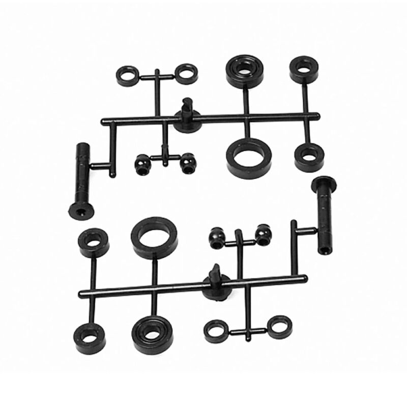 PR Racing - Steering Post 27.5mm(2pcs)+Shock Ball(4pcs)+5x8x2.5mm POM (4 (PR66402106)