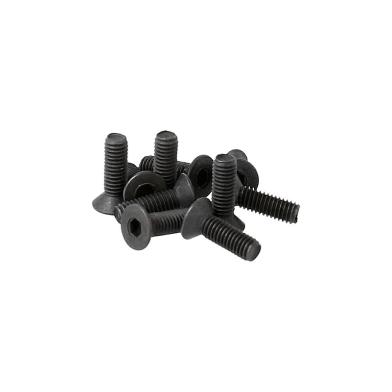 PR Racing - Flat Head Screws M3x10mm 10pcs (PR82400106)