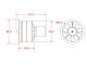 50 mm EDF unit with balanced 11-blade fan and DFM2627 brushless motor