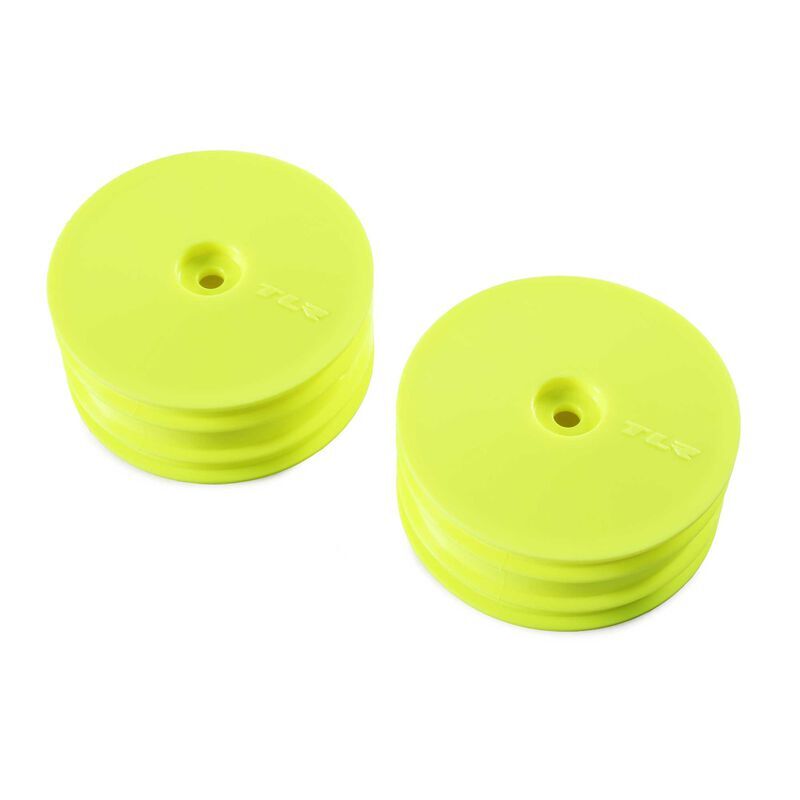Horizon Hobby - Front Wheel, Yellow (2): 22X-4 (TLR43021)