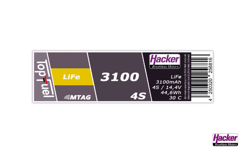Top Fuel - 3100mAh 4S LiFe MTAG - 30C