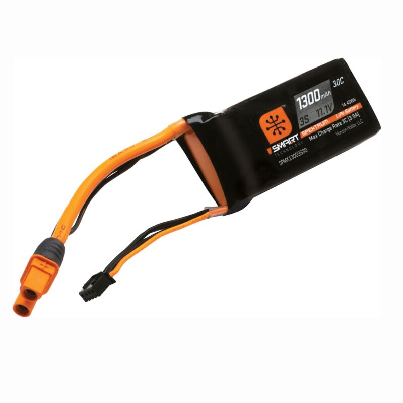 Spektrum - 1300mAh 3S 11,1V Smart LiPo Battery IC3 - 30C
