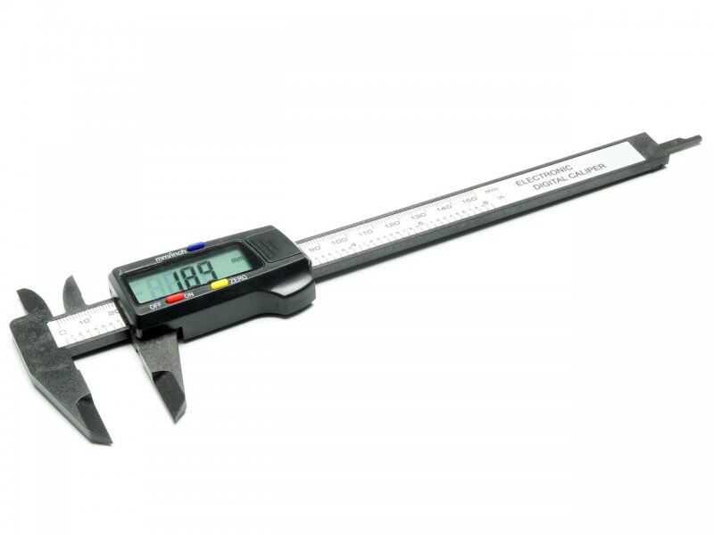 Voltmaster - Schieblehre Digital Messchieber 0 bis 150mm Carbon Edition